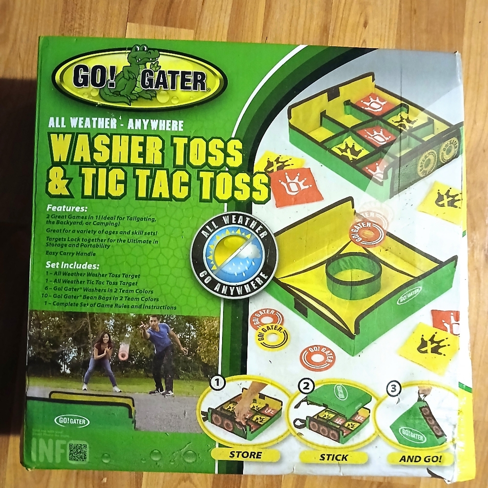 Go Gater  Washer Toss & Tic Tac Toss Game Indoor/outdoor